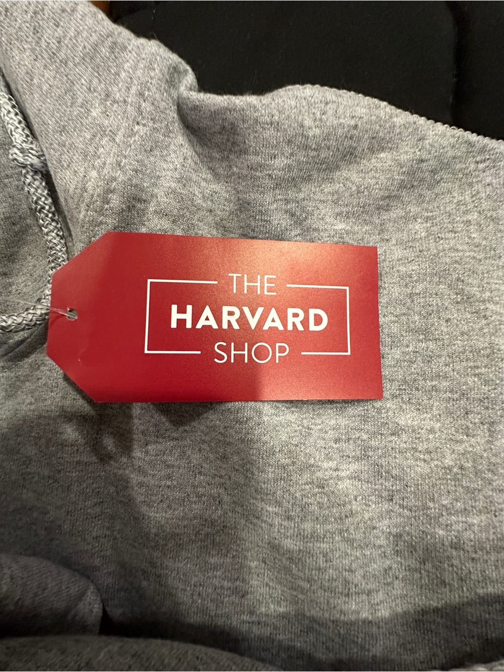 Harvard Gray Hooded Sweatshirt with Crimson Logo (NWT) - Picture 7 of 11